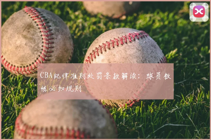 CBA纪律准则处罚条款解读：球员教练必知规则